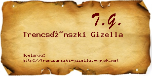 Trencsánszki Gizella névjegykártya
